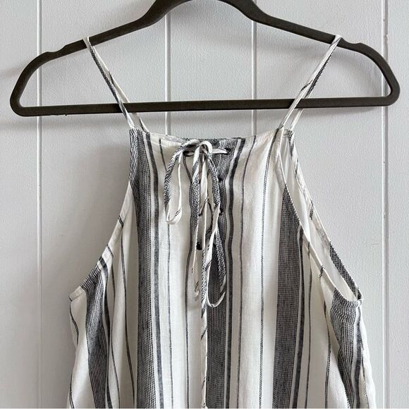 Anthropologie Cloth & Stone Halter Linen Mini Dress - Picture 3 of 12